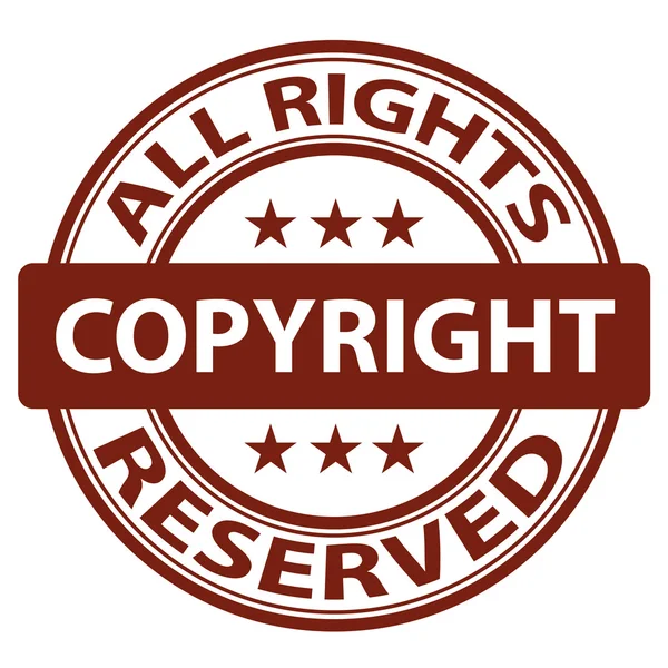 Zuivere auteursrecht stempel — Stockvector