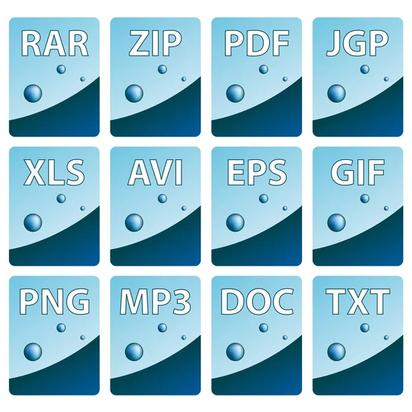 Iconos de documento — Vector de stock