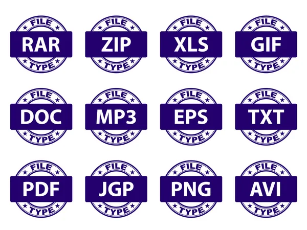 Document icône timbres — Image vectorielle