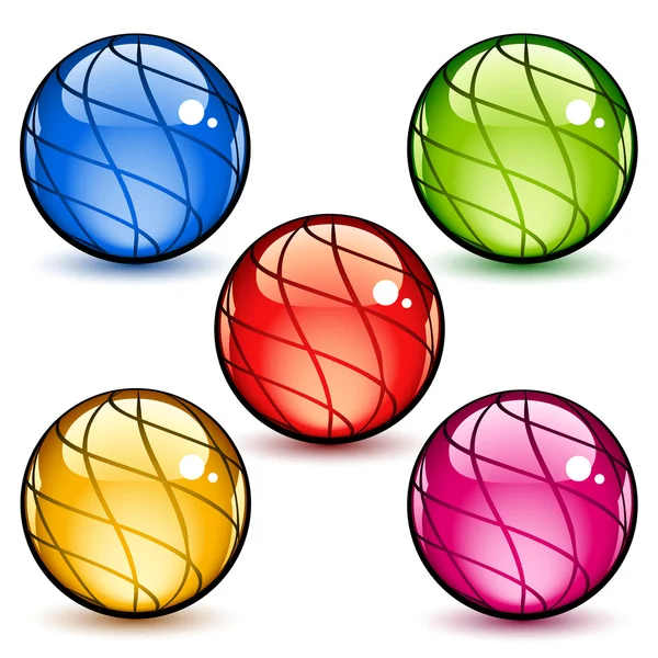 Sphères de verre — Image vectorielle
