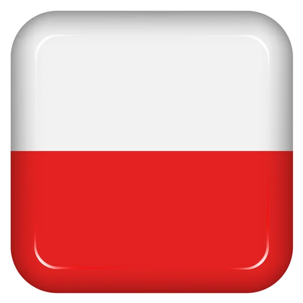Lengyelország lobogója — Stock Vector