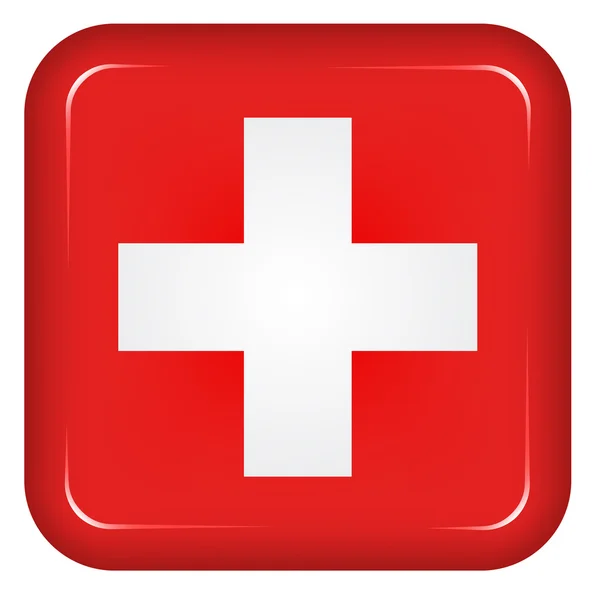 Schweiz flagga — Stock vektor