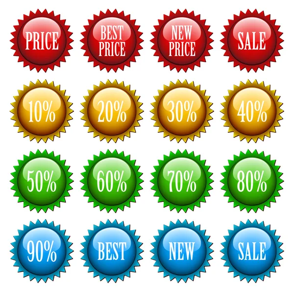Sale icons — Stock Vector