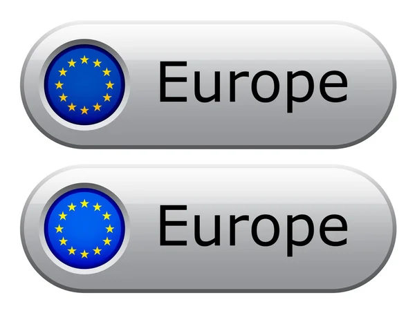 Botões de bandeira UE — Vetor de Stock