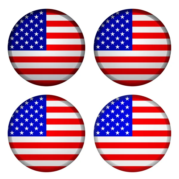 Флаги США — стоковый вектор