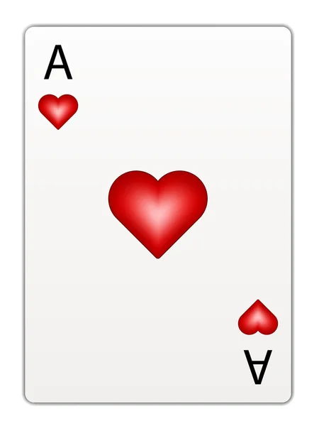 Heart ace — Stock Vector