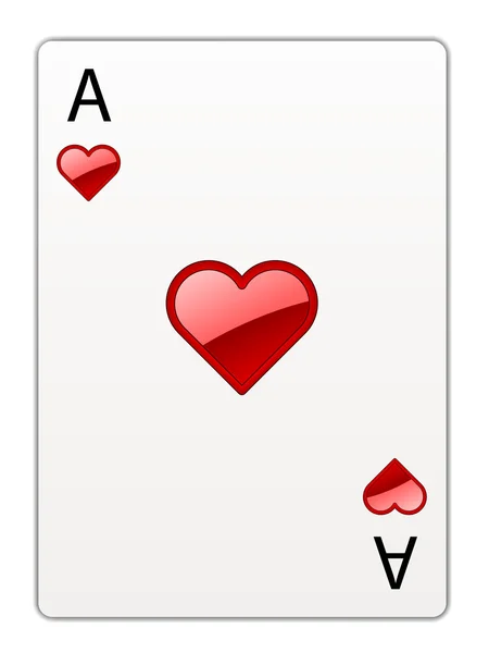 Heart ace — Stock Vector
