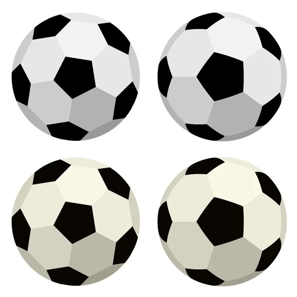 Pelotas de fútbol — Vector de stock