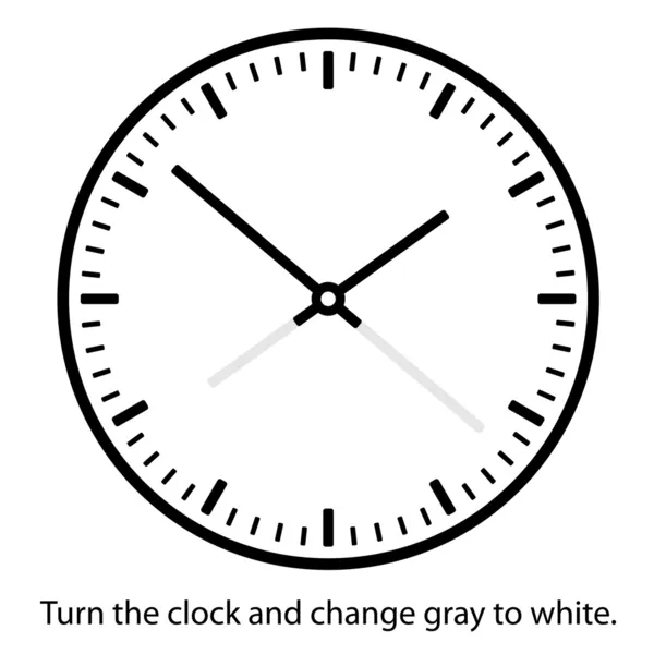 Тактовая грань - легко менять время — стоковый вектор
