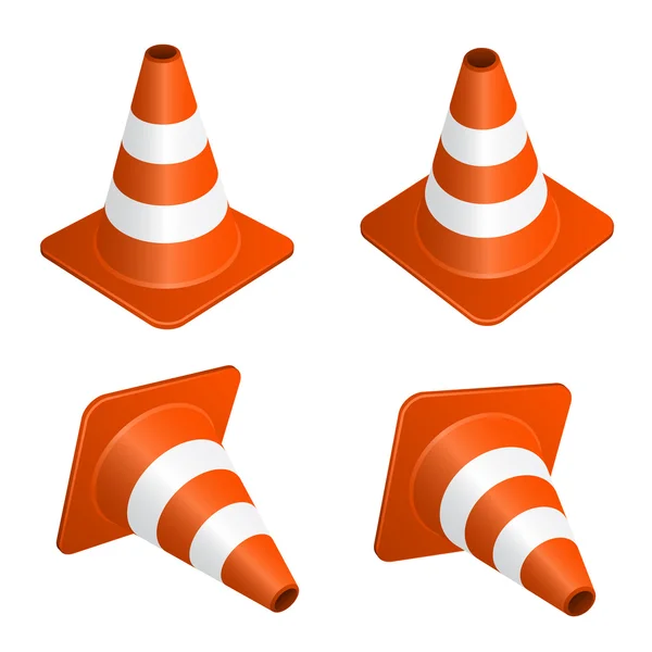 Traffic cones — Stock Vector