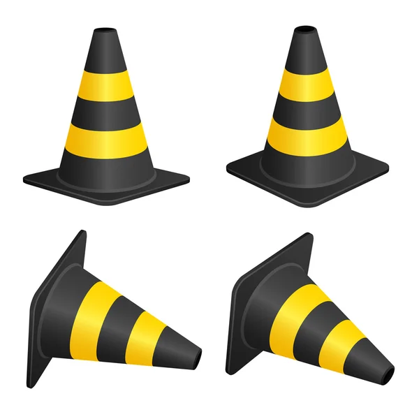 Traffic cones — Stock Vector