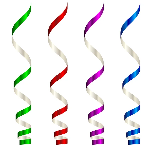 Party streamers — Stock Vector