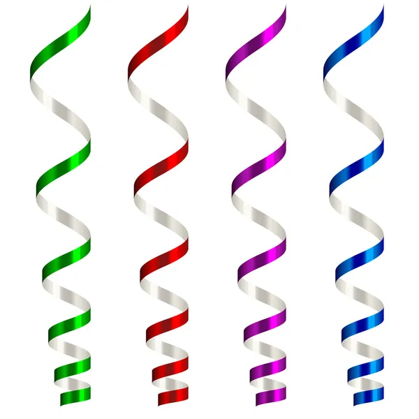 Party streamers — Stock Vector
