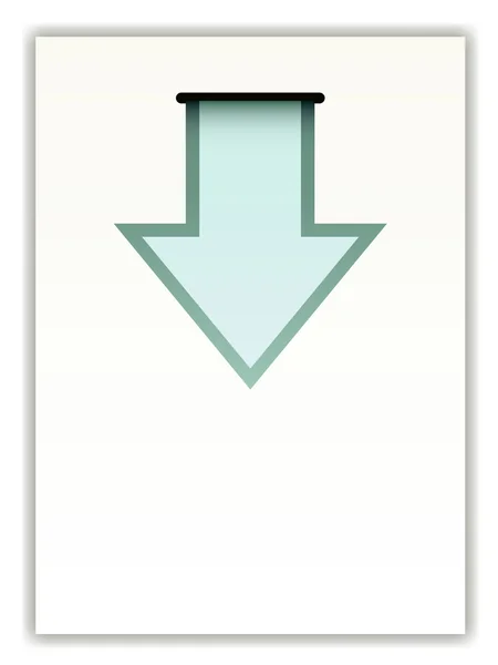 Papier avec flèche — Image vectorielle