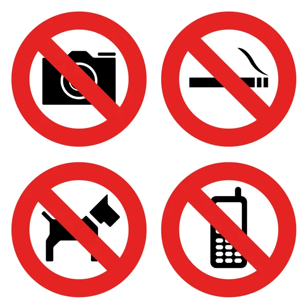 No allowed marks — Stock Vector