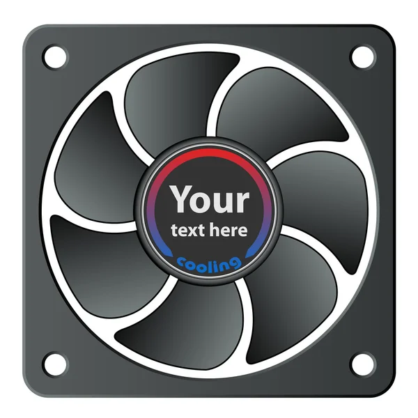 Ventilateur d'ordinateur — Image vectorielle