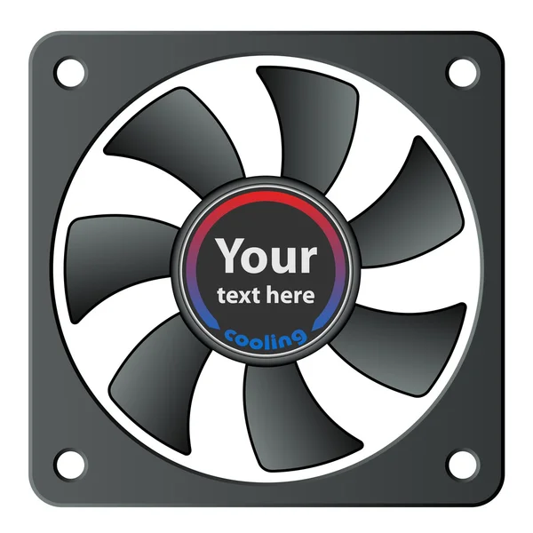 Ventilateur d'ordinateur — Image vectorielle