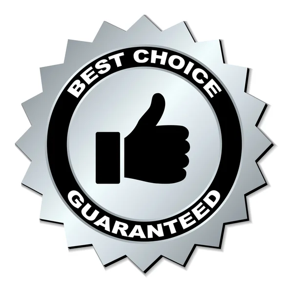 Best choice guaranteed label — Stock Vector