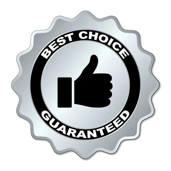 Best choice guaranteed label — Stock Vector