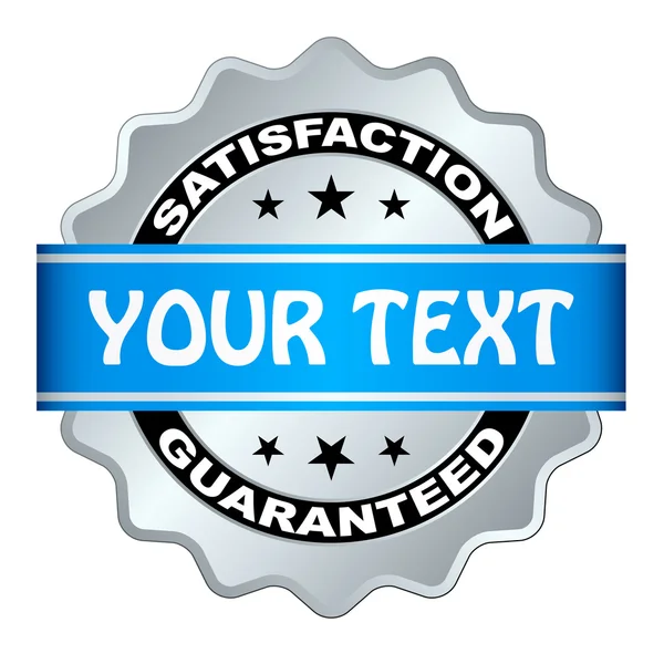 Satisfaction guaranteed label — Stock Vector