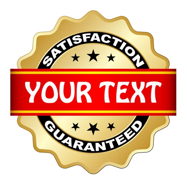 Satisfaction guaranteed label — Stock Vector