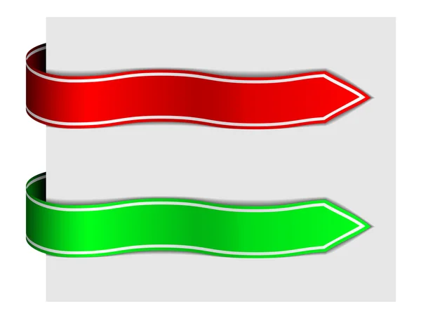 Signes de ruban de flèche — Image vectorielle