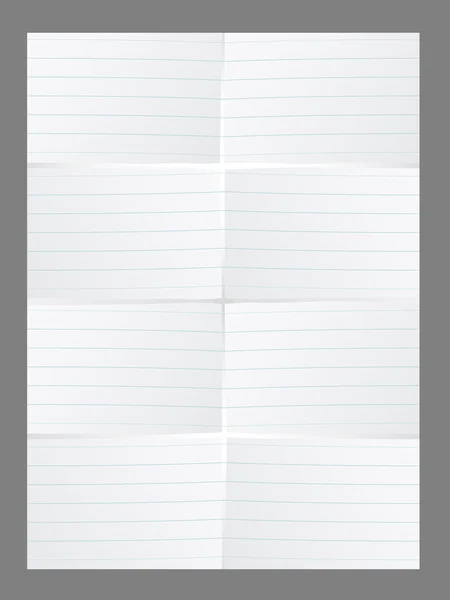 Papier doublé blanc — Image vectorielle
