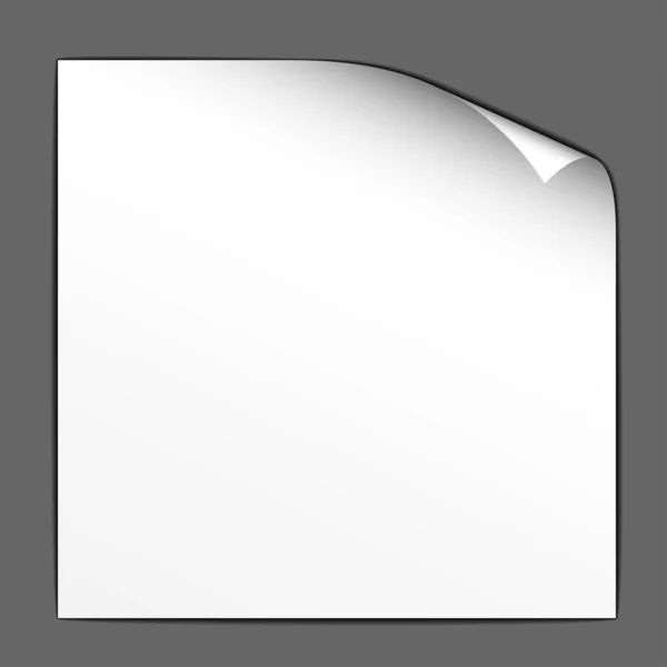 Papel doblado blanco — Archivo Imágenes Vectoriales