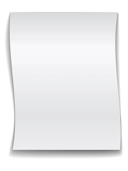 Papier ondulé blanc — Image vectorielle