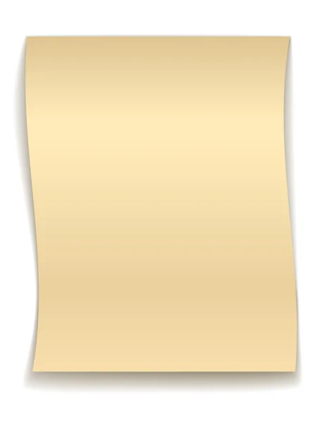 Papier ondulé jaune — Image vectorielle
