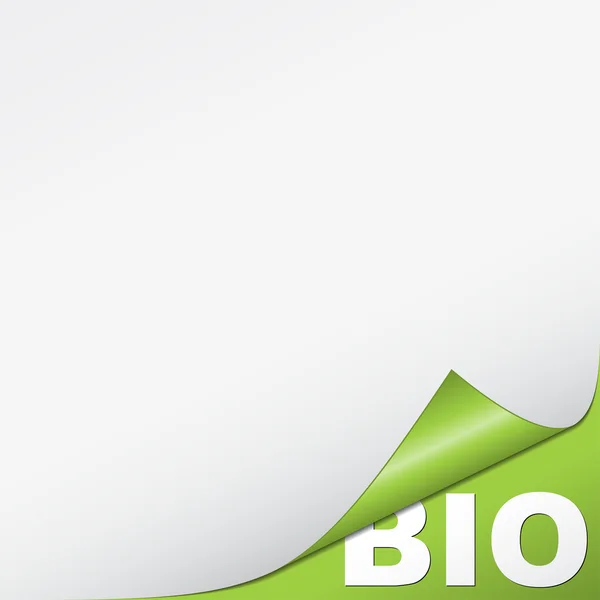 Bio-hoek — Stockvector