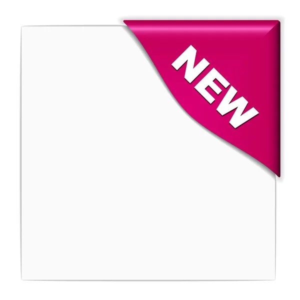 Pink new corner — Stock Vector