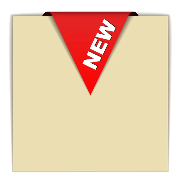 สัญลักษณ์ใหม่สีแดง — ภาพเวกเตอร์สต็อก