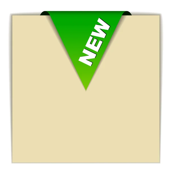 Verde nuevo signo — Archivo Imágenes Vectoriales