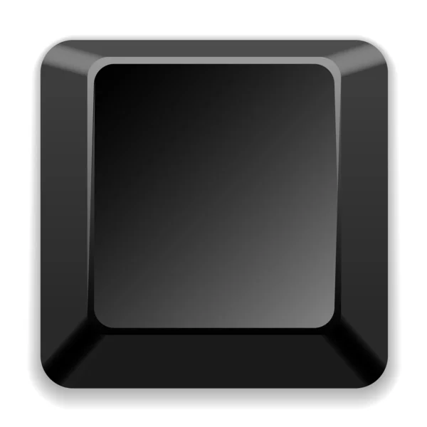 Blank black key — Stock Vector