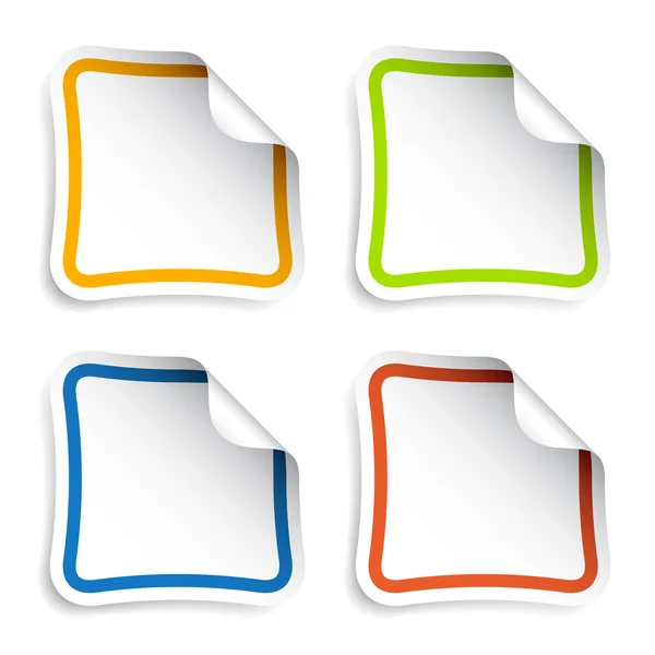 Stickers vierges — Image vectorielle