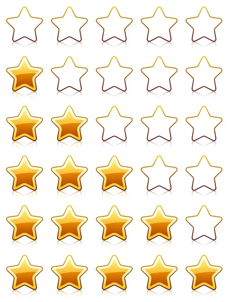 Étoiles de notation — Image vectorielle