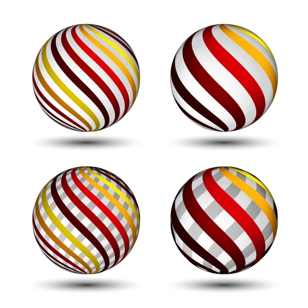 Globes abstraits — Image vectorielle