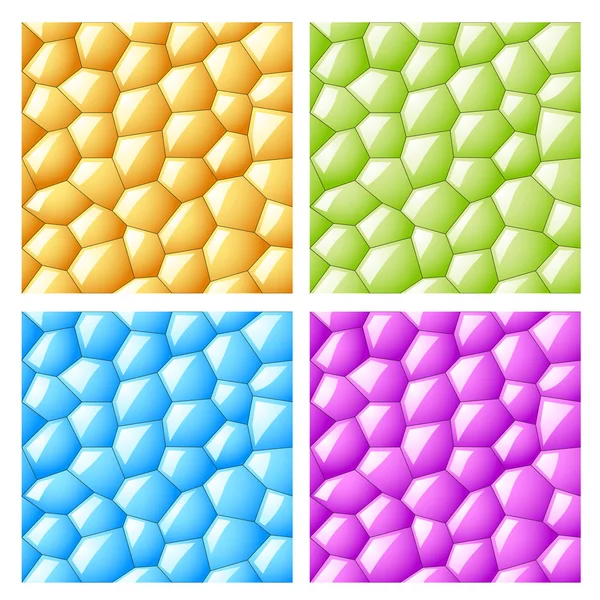 Hexagones sans couture brillants — Image vectorielle