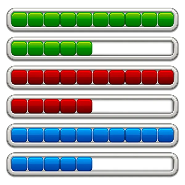 Barres de progression — Image vectorielle