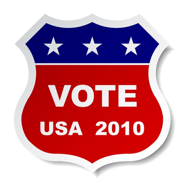 Autocollant vote patriotique — Image vectorielle