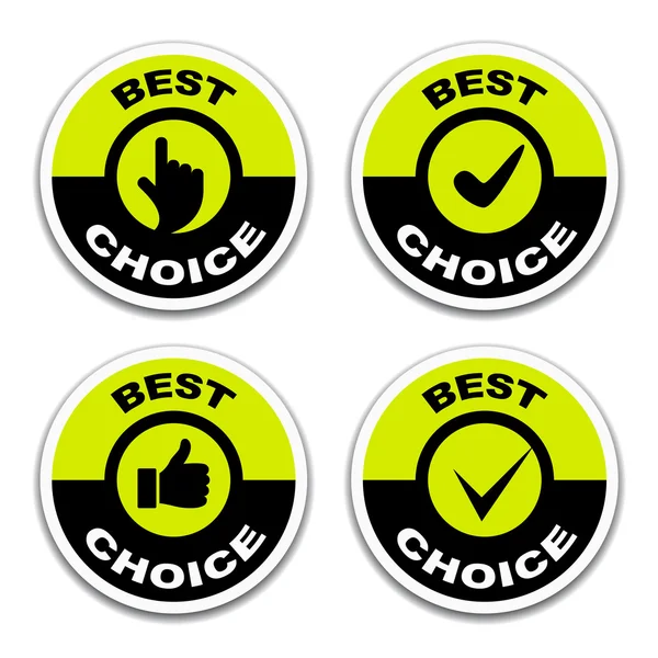 Best choice stickers — Stock Vector