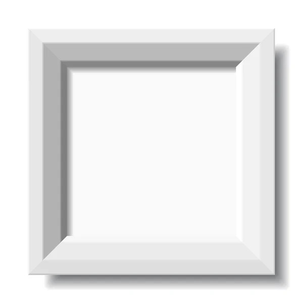 White stylish photo frame — Stockvector