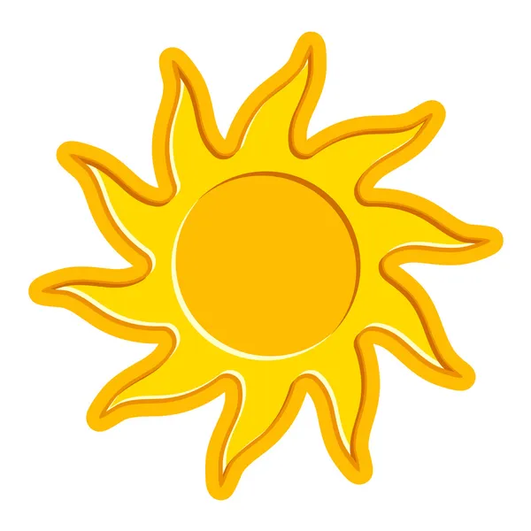 Symbol slunce — Stockový vektor