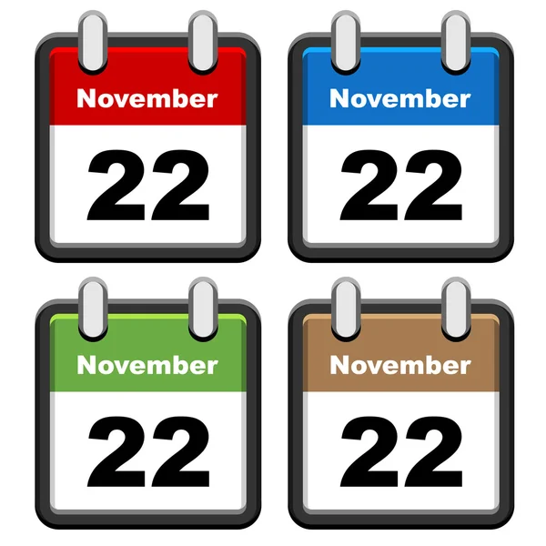 Calendari semplici — Vettoriale Stock