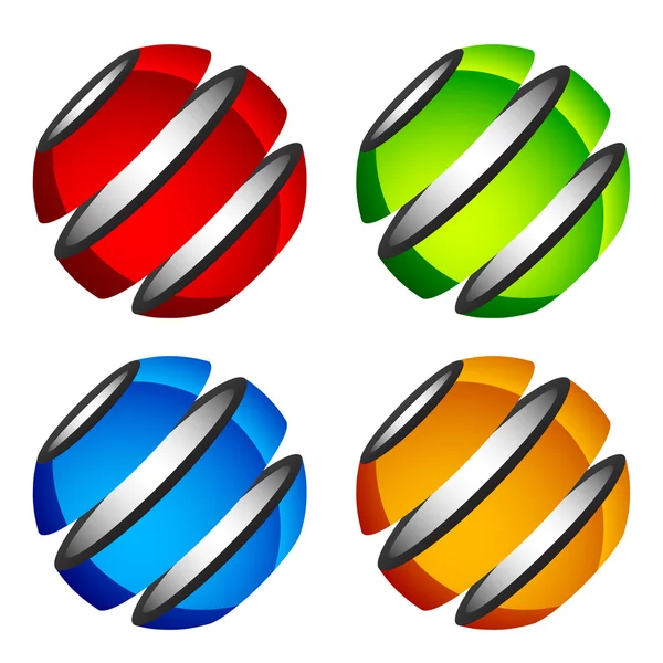 Абстрактные блестящие шары — стоковый вектор