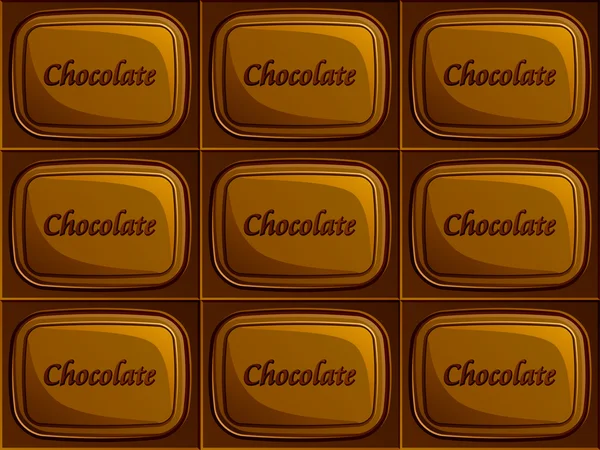 Chocolate sem costura — Vetor de Stock