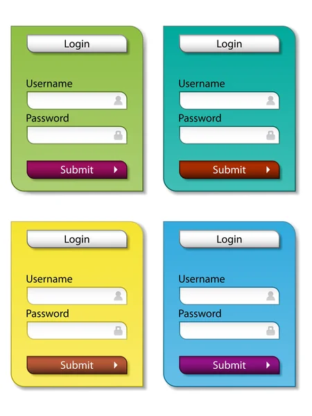 stock vector web form design templates