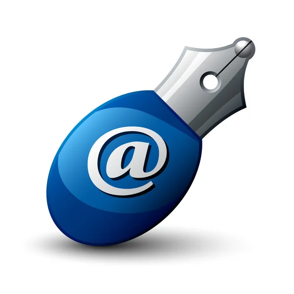 Escrever ícone caneta de e-mail — Vetor de Stock
