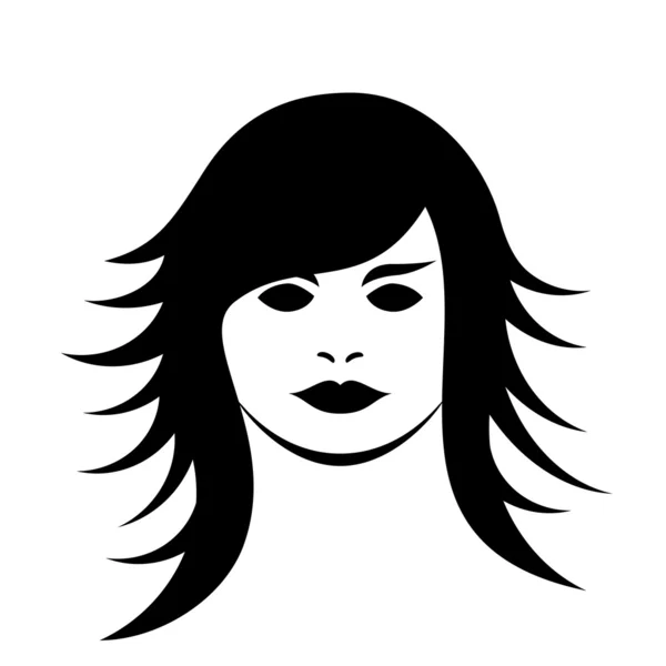 Peinado de mujer — Archivo Imágenes Vectoriales